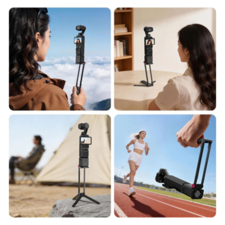 Ulanzi MA66 (C110) - magnetyczny uchwyt, mini statyw do DJI Osmo Pocket 3 / 4 i Xtra Muse - przykład zastosowania